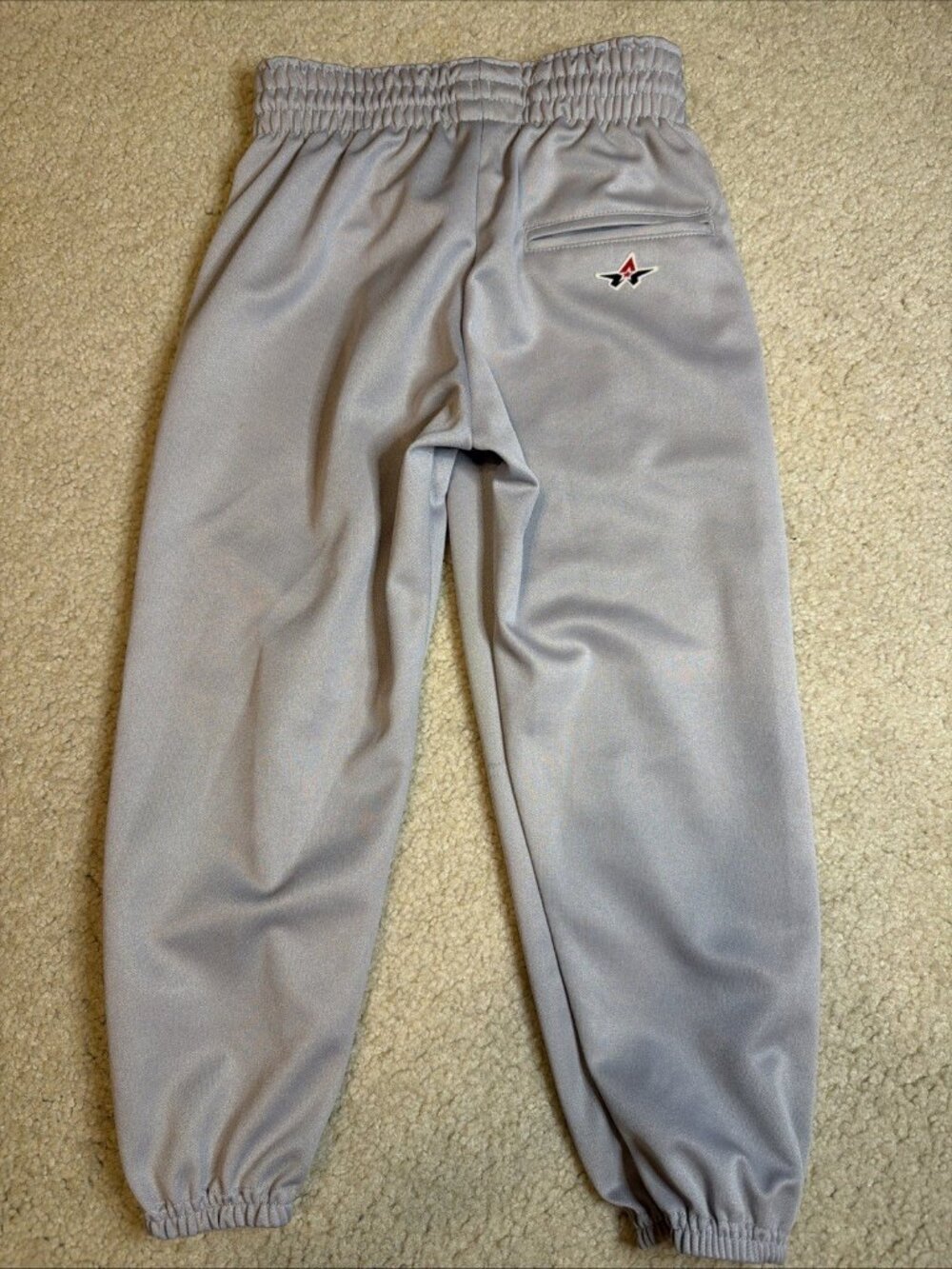 Alleson Athletic Knicker Length Baseball Pants Gray Youth Size M RN#80185 (13)